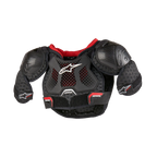 Alpinestars Protezione Torace Bionic Action Kickstart ragazzo, nera e rossa, ventilata per motocross con protezioni TPR.