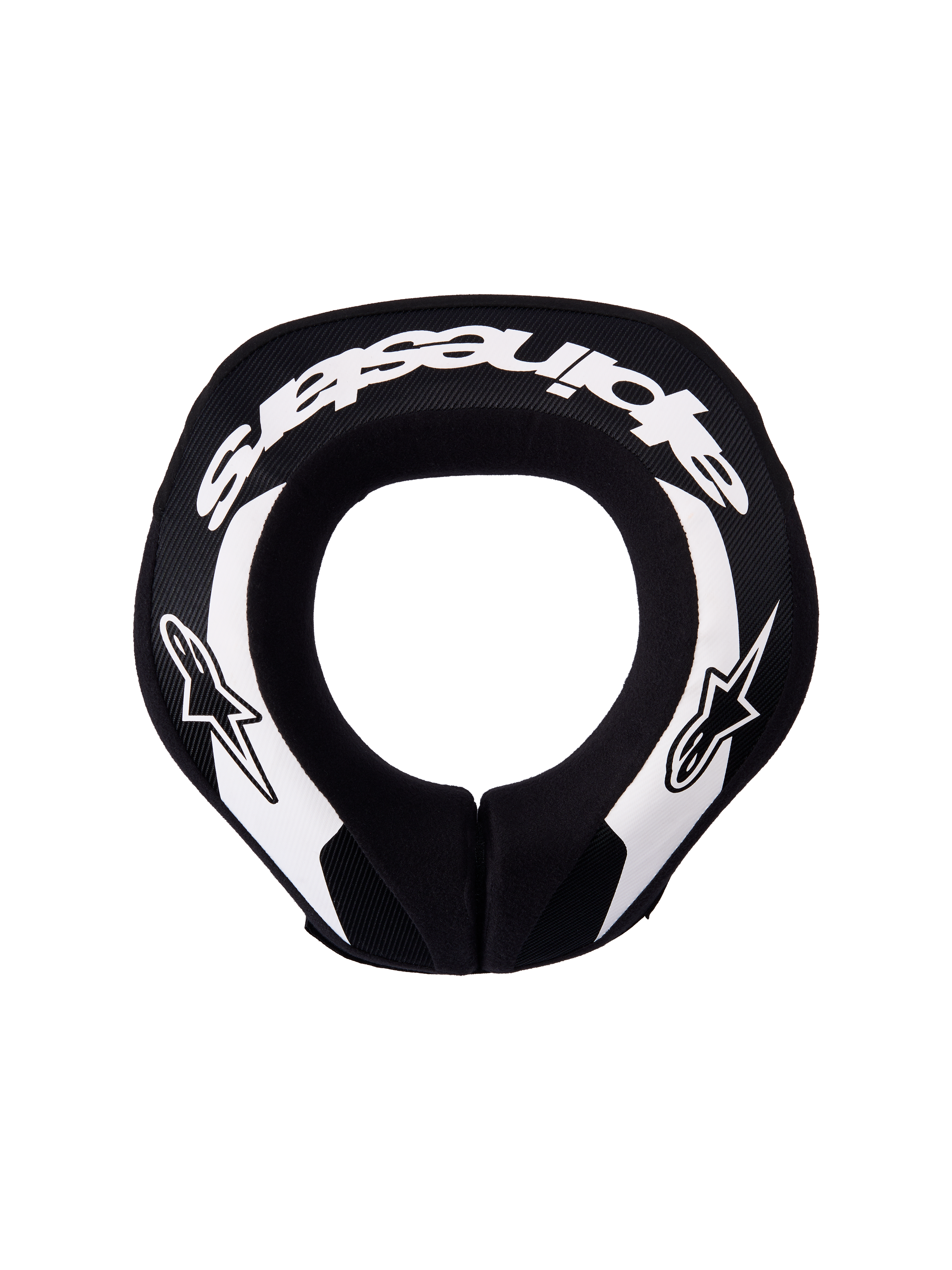 Alpinestars Collare Sequence Ragazzo, protezione collo motocross e MTB, nero e bianco, schiuma ergonomica a doppia densità.