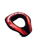 Alpinestars Collare Sequence Ragazzo, protezione collo per motocross e fuoristrada, rosso e nero, loghi bianchi.