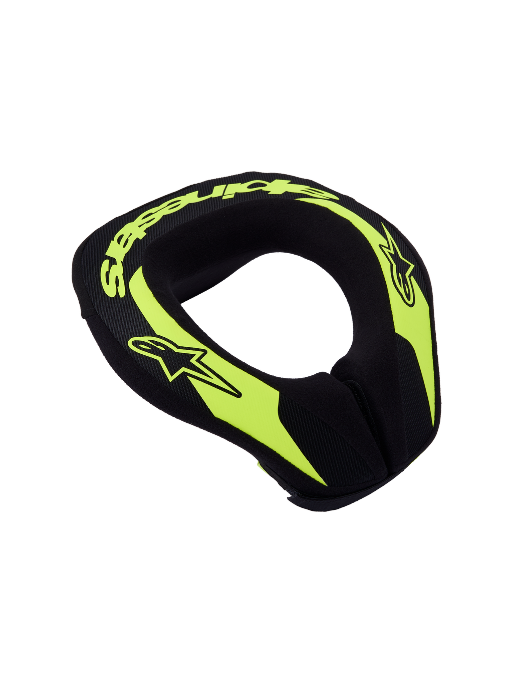 Alpinestars Collare Sequence Ragazzo, protezione collo per motocross e karting, giallo fluo e nero, design ergonomico, certificato CE