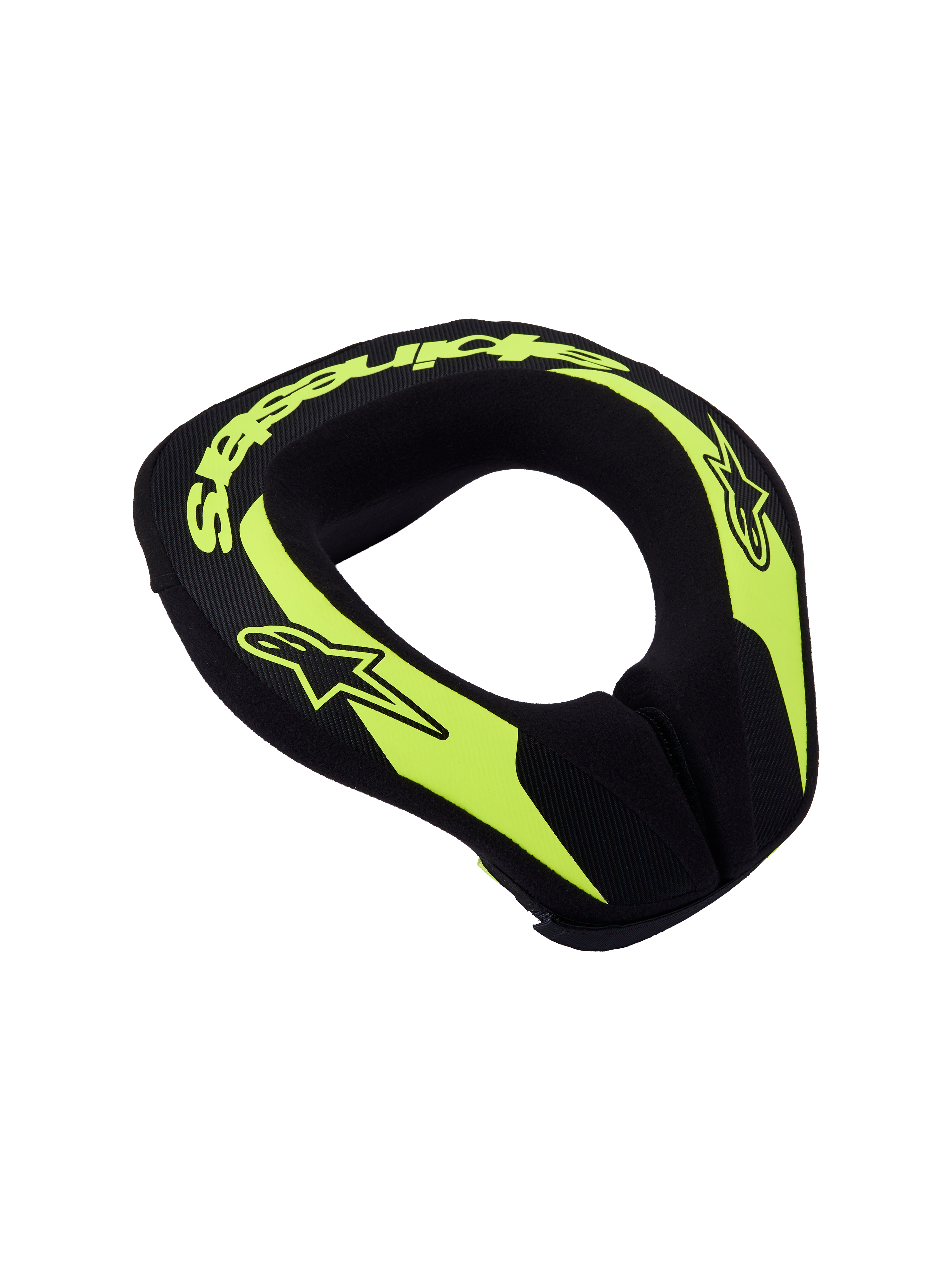Alpinestars Collare Sequence Ragazzo, protezione collo per motocross e karting, giallo fluo e nero, design ergonomico, certificato CE