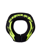 Alpinestars Collare Sequence Ragazzo, protezione collo per motocross e MTB, giallo fluo e nero, design ergonomico.