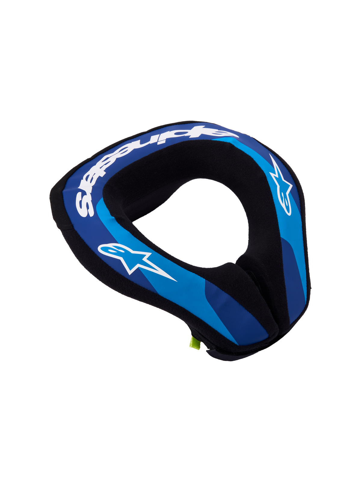 Alpinestars Collare Sequence Ragazzo, protezione collo motocross blu e bianco, schiuma ergonomica a doppia densità