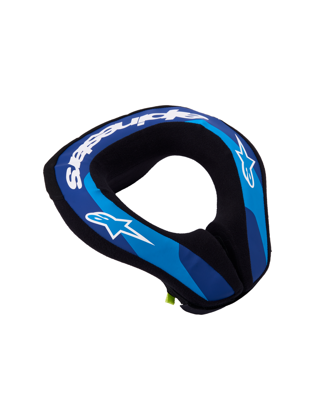 Alpinestars Collare Sequence Ragazzo, protezione collo motocross blu e bianco, schiuma ergonomica a doppia densità