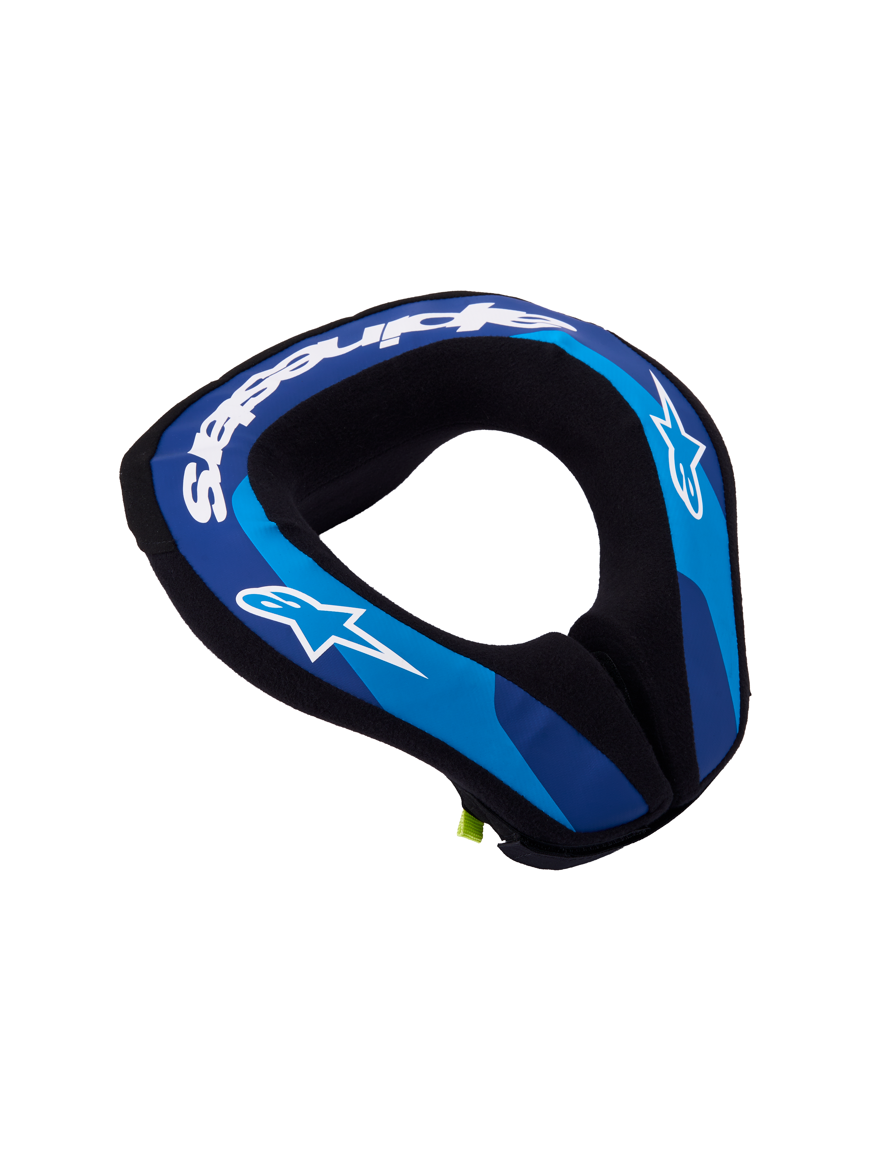Alpinestars Collare Sequence Ragazzo, protezione collo motocross blu e bianco, schiuma ergonomica a doppia densità