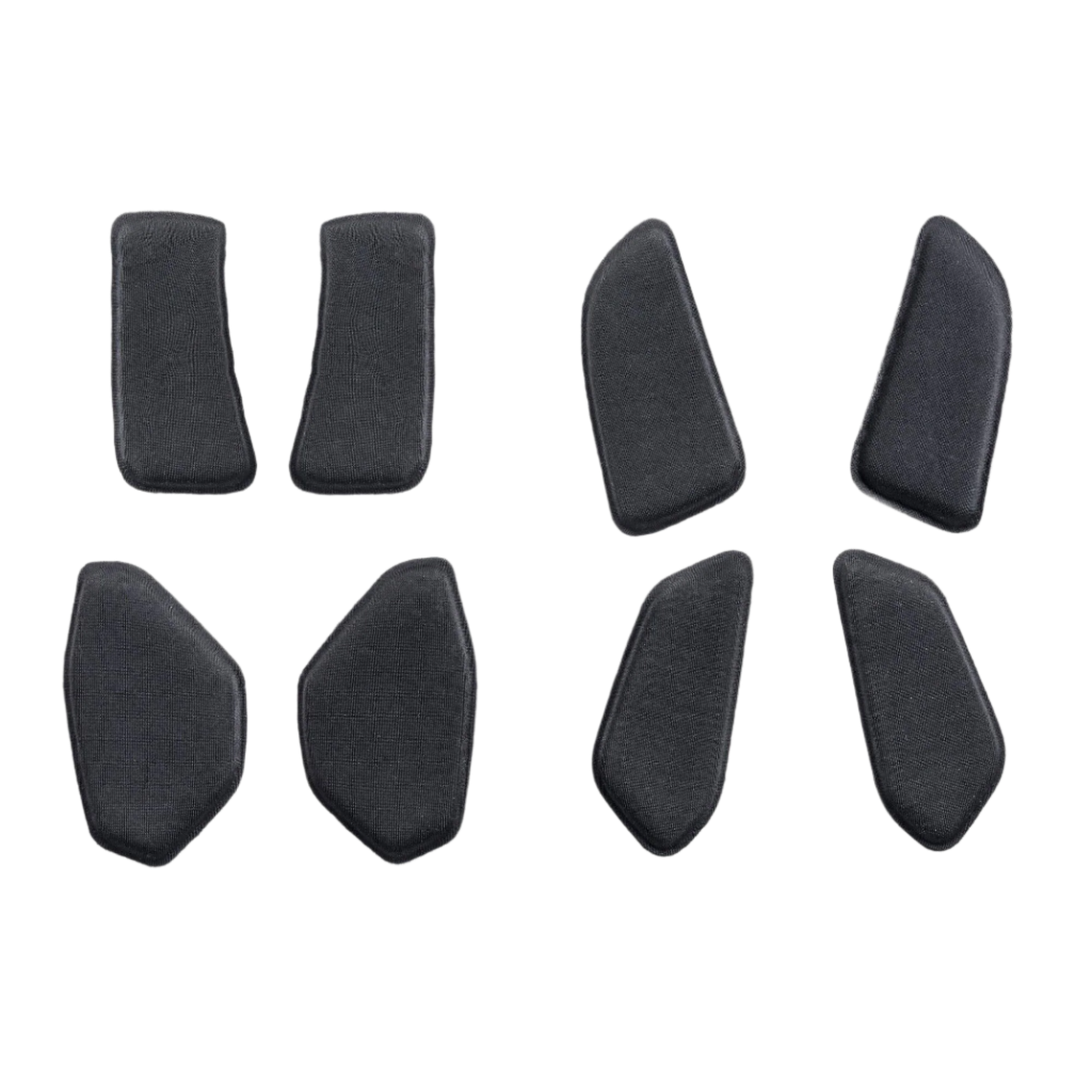 Alpinestars BNS Soft Pad Set, imbottiture di ricambio per il supporto del collo, nero, set di cuscinetti sagomati in tessuto testurizzato, progettato per il sistema BNS Tech 2, accessorio protettivo per MTB e fuoristrada