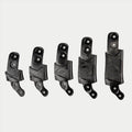 Alpinestars BNS Size Adapter Kit, accessorio per supporto cervicale e casco, cinque componenti adattatori in plastica nera di diverse dimensioni, design modulare per la regolazione della vestibilità con fori di montaggio e branding testurizzato, colore nero solido