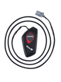 Alpinestars Tech-Air® 7X LED Display, unità di controllo elettronica nera a forma di goccia con profilo rosso, tre indicatori LED circolari, cavo intrecciato con connettore grigio, modulo display per sistema airbag da moto