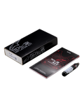 Kit di ricambio bombola Alpinestars Tech-Air® MX Airbag System, con cartuccia di gonfiaggio cilindrica nera ad argon, manuale d'uso con grafiche rosse e bianche e confezione nera con loghi bianchi, attrezzatura essenziale per la manutenzione della sicurezza dell'airbag da moto