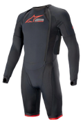 Alpinestars Tech-Air System Strato Tecnico, sottotuta racing uomo, nero e rosso, compressivo con rete per airbag Tech-Air 10.