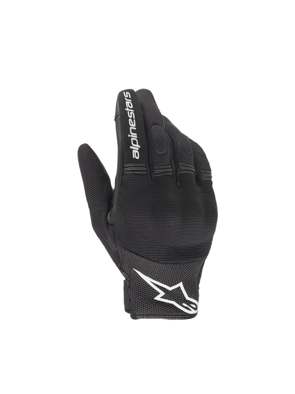 Alpinestars Guanti Copper, guanti da moto urban corti da uomo, nero e bianco, in mesh traspirante con protezione nocche.