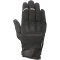 Guanti Alpinestars C-30 Drystar®, guanti da moto neri con protezione rigida per le nocche sovrastampata, costruzione in tessuto elasticizzato e softshell, cinturino in velcro sul polso e discreti accenti riflettenti grigi sulle dita.