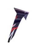 Alpinestars Supertech R10 Flyte Standard Spoiler, accessorio per casco, rosso porpora lucido con grafiche rosse e bianche, ricambio aerodinamico per caschi da corsa, finitura lucida