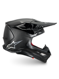 Alpinestars Casco Supertech M10 Fame, casco da motocross racing in fibra di carbonio nero opaco, certificato ECE 22.06.