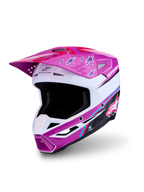 Alpinestars casco SM3 Falcon ECE06, casco da motocross e enduro, viola e bianco, calotta avanzata, certificato ECE 22.06