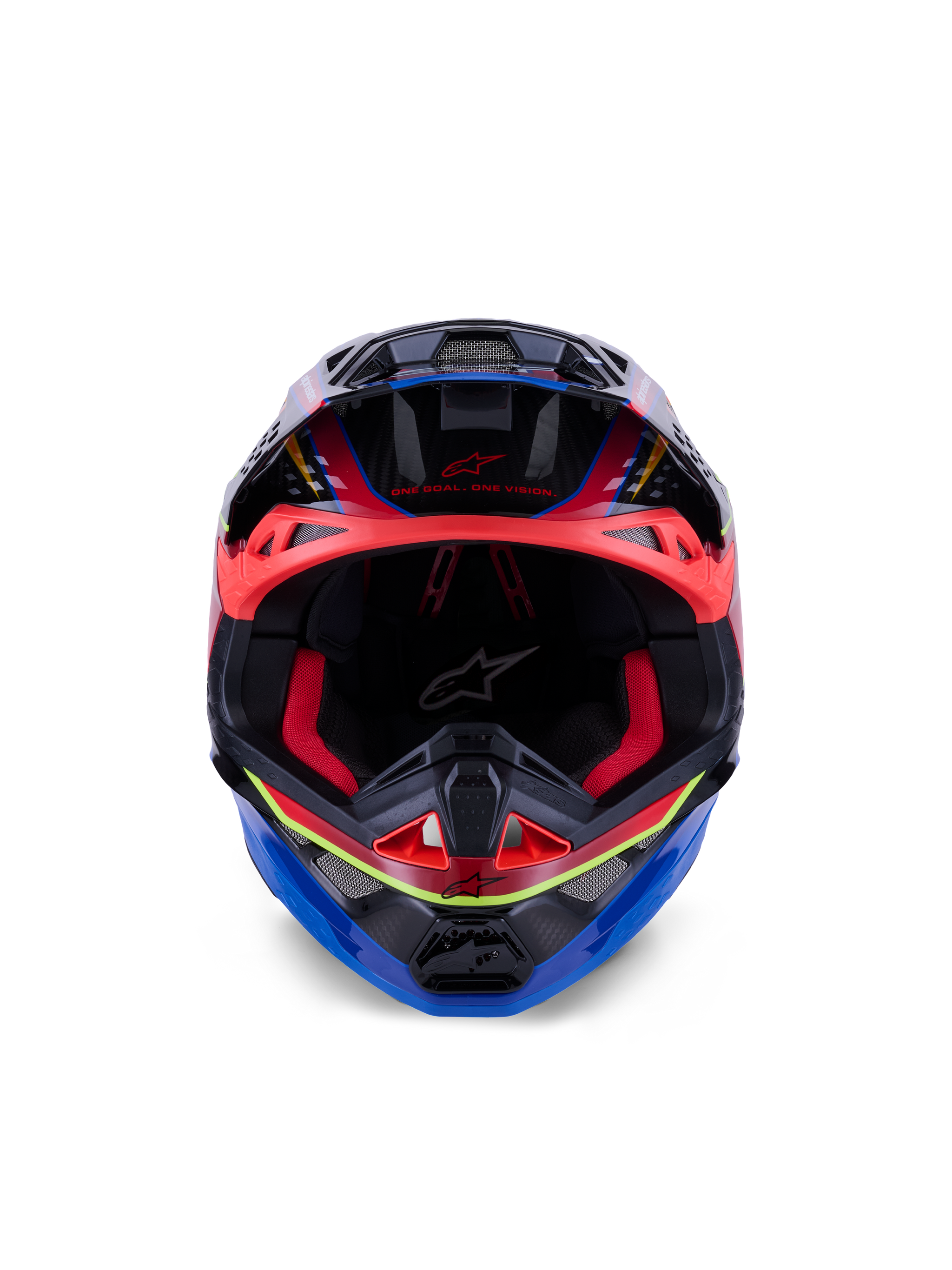 Casco Supertech M10 Era ECE 22.06 Blu Rosso Giallo Fluo Lucido