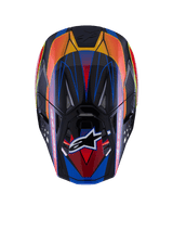 Casco Supertech M10 Era ECE 22.06 Blu Rosso Giallo Fluo Lucido