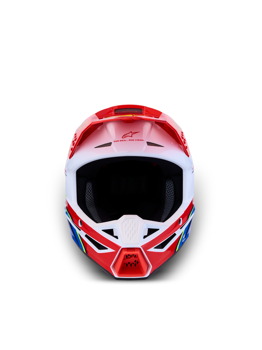 Alpinestars Casco SM3 Falcon Ragazzo ECE06, casco da motocross rosso e bianco, certificato ECE 2206 per gare off-road.