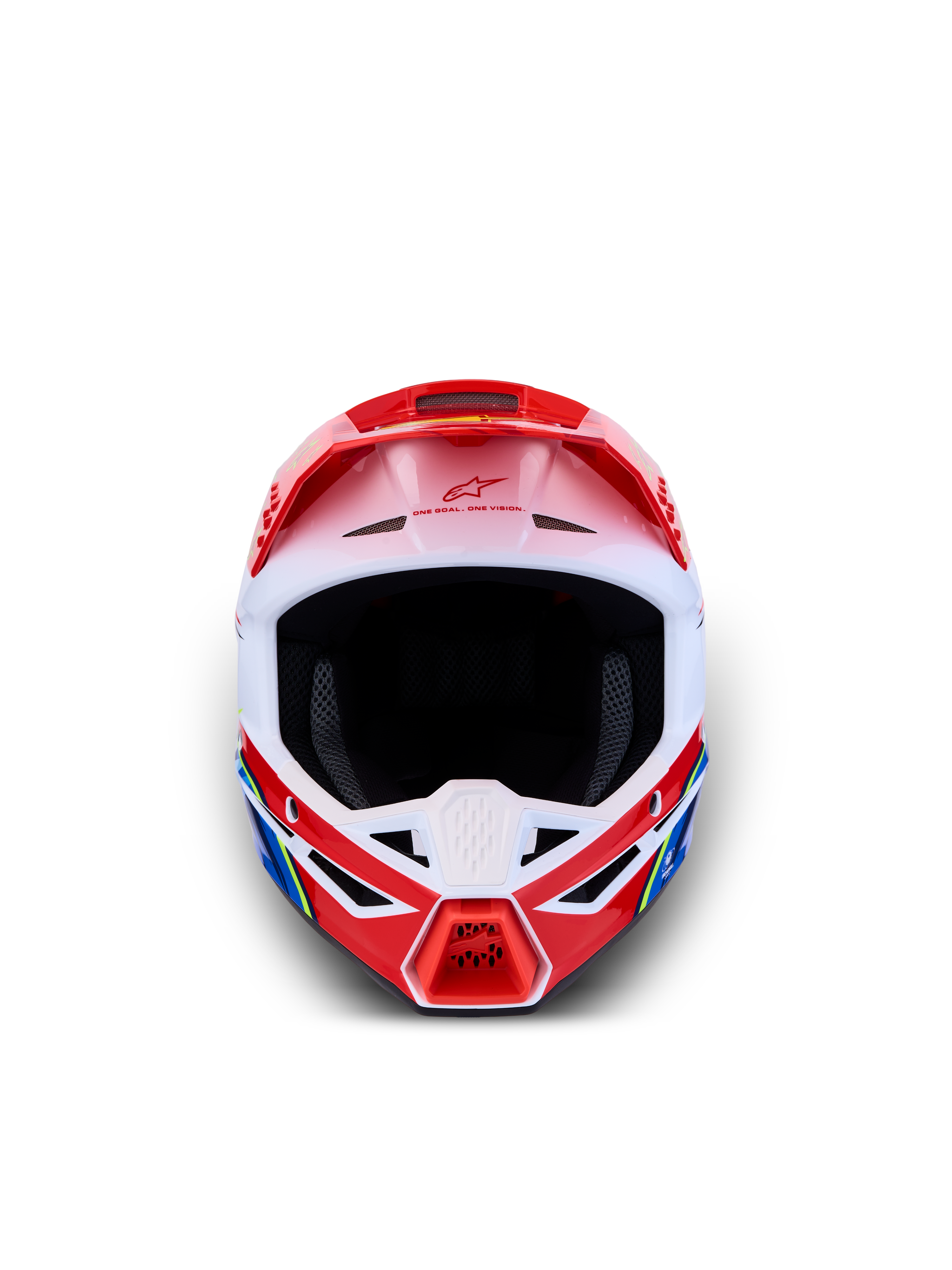 Alpinestars Casco SM3 Falcon Ragazzo ECE06, casco da motocross rosso e bianco, certificato ECE 2206 per gare off-road.