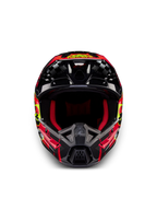 Alpinestars Casco S-M5 Rash ECE 22.06, casco da motocross off-road grigio scuro e rosso brillante lucido, certificato ECE