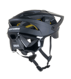 Casco Alpinestars Vector Tech Solid, casco da ciclismo MTB, finitura nero opaco e lucido, con protezione Mips, 19 prese d'aria e copertura estesa sulla nuca per protezione fuoristrada