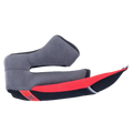 Alpinestars Supertech R10 Guanciali Standard, ricambio per il lato destro del casco da moto, imbottitura soft-touch grigia con dettagli neri e rossi, dotata di linguetta rossa ERS Emergency Release System