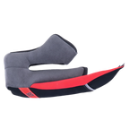 Alpinestars Supertech R10 Guanciale Standard, ricambio per il lato destro del casco da moto, imbottitura soft-touch grigia con dettagli neri e rossi, dotata di linguetta rossa ERS Emergency Release System