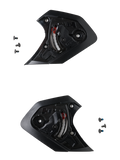 Alpinestars S-R7 Shield Mechanism Set, meccanismo visiera per casco da moto road racing, nero, include viti di montaggio