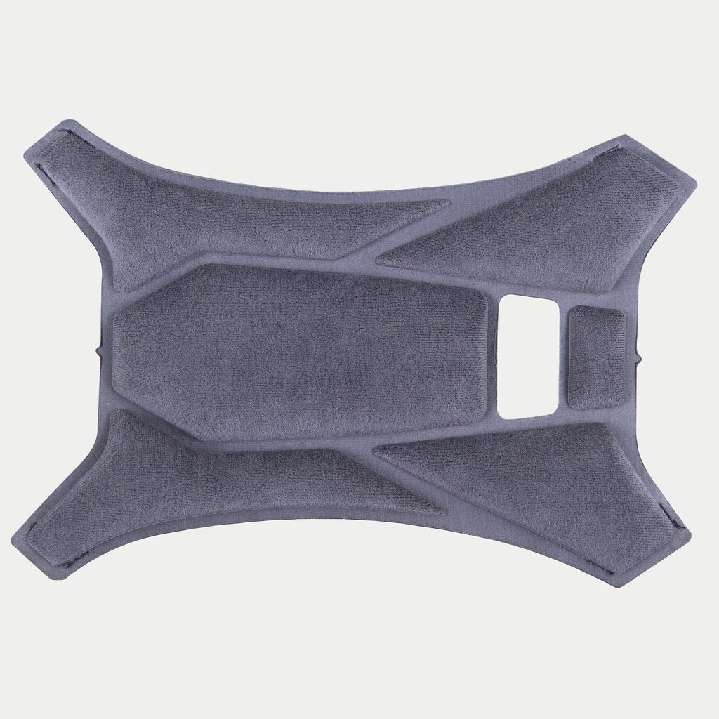 Alpinestars Supertech R10 Top Pad, grigio, imbottitura superiore di ricambio ufficiale per caschi S-R10, realizzata in tessuto morbido con sezioni imbottite geometriche e fori di ventilazione per il massimo comfort interno