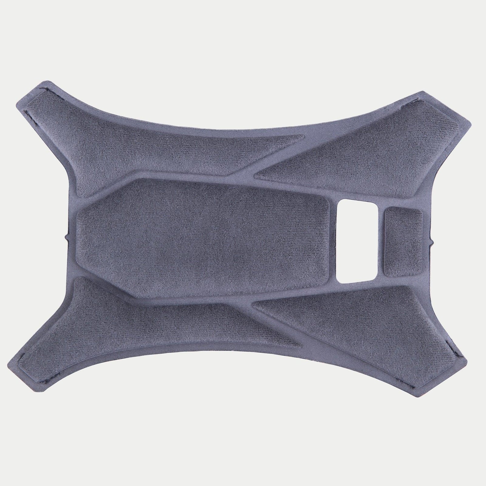 Alpinestars Supertech R10 Top Pad, grigio, imbottitura superiore di ricambio ufficiale per caschi S-R10, realizzata in tessuto morbido con sezioni imbottite geometriche e fori di ventilazione per il massimo comfort interno