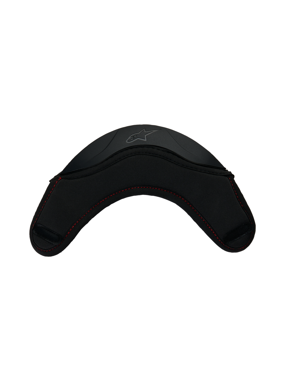 Alpinestars S-R7 Sottomento, accessorio per casco da moto racing, nero con cuciture rosse e struttura in TPU