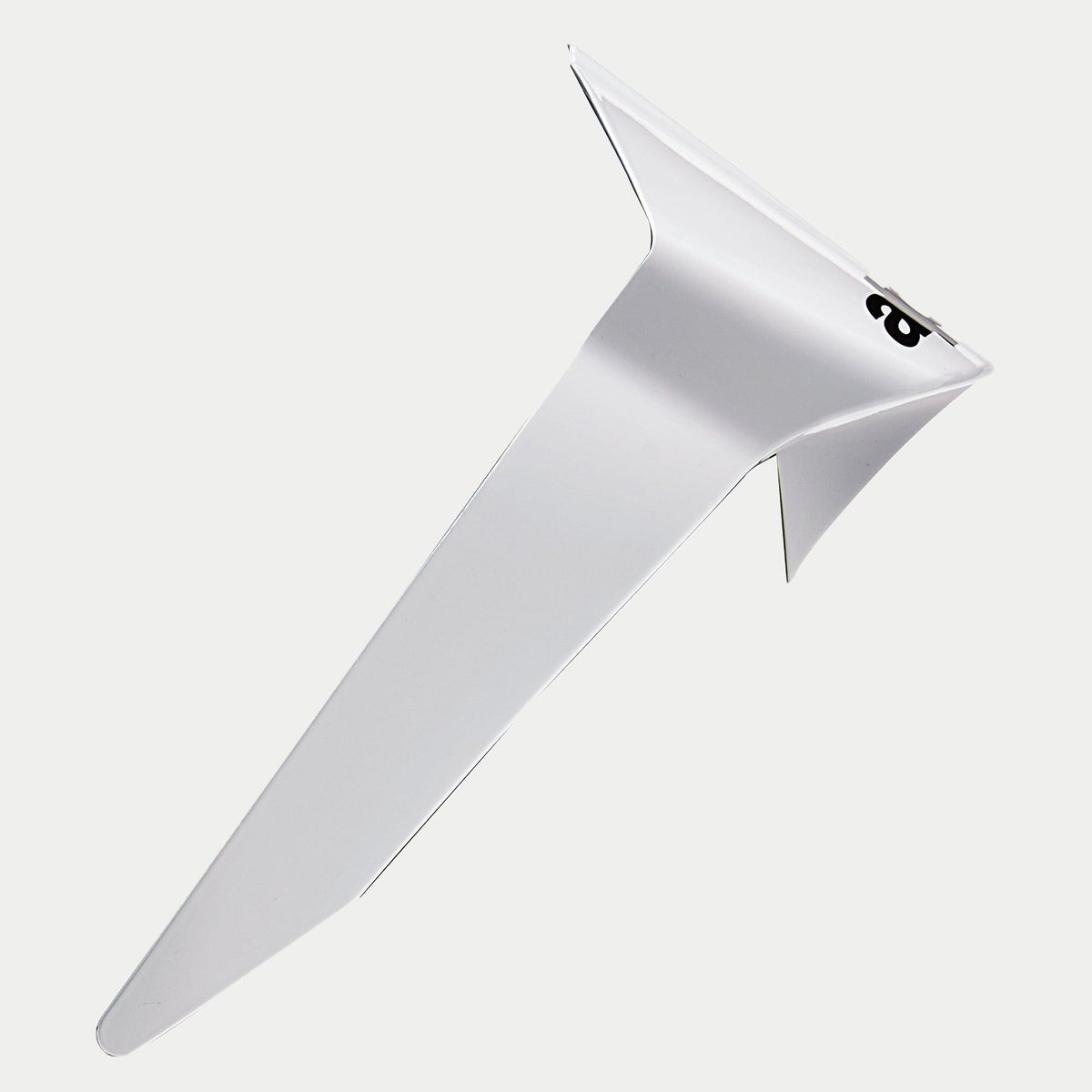 Alpinestars Supertech R10 Solid Standard Spoiler, accessorio di ricambio per casco da moto, bianco lucido, design aerodinamico con logo nero, ricambio ufficiale per caschi S-R10