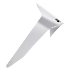 Alpinestars Supertech R10 Solid Standard Spoiler, accessorio per casco, bianco lucido, componente aerodinamico in plastica con piccolo logo nero, ricambio originale per caschi da moto S-R10