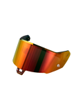 Alpinestars Absolute Vision Shield V2, visiera di ricambio per casco moto con finitura specchiata rossa per caschi serie S-R10 e S-R7, rossa, costruzione sintetica