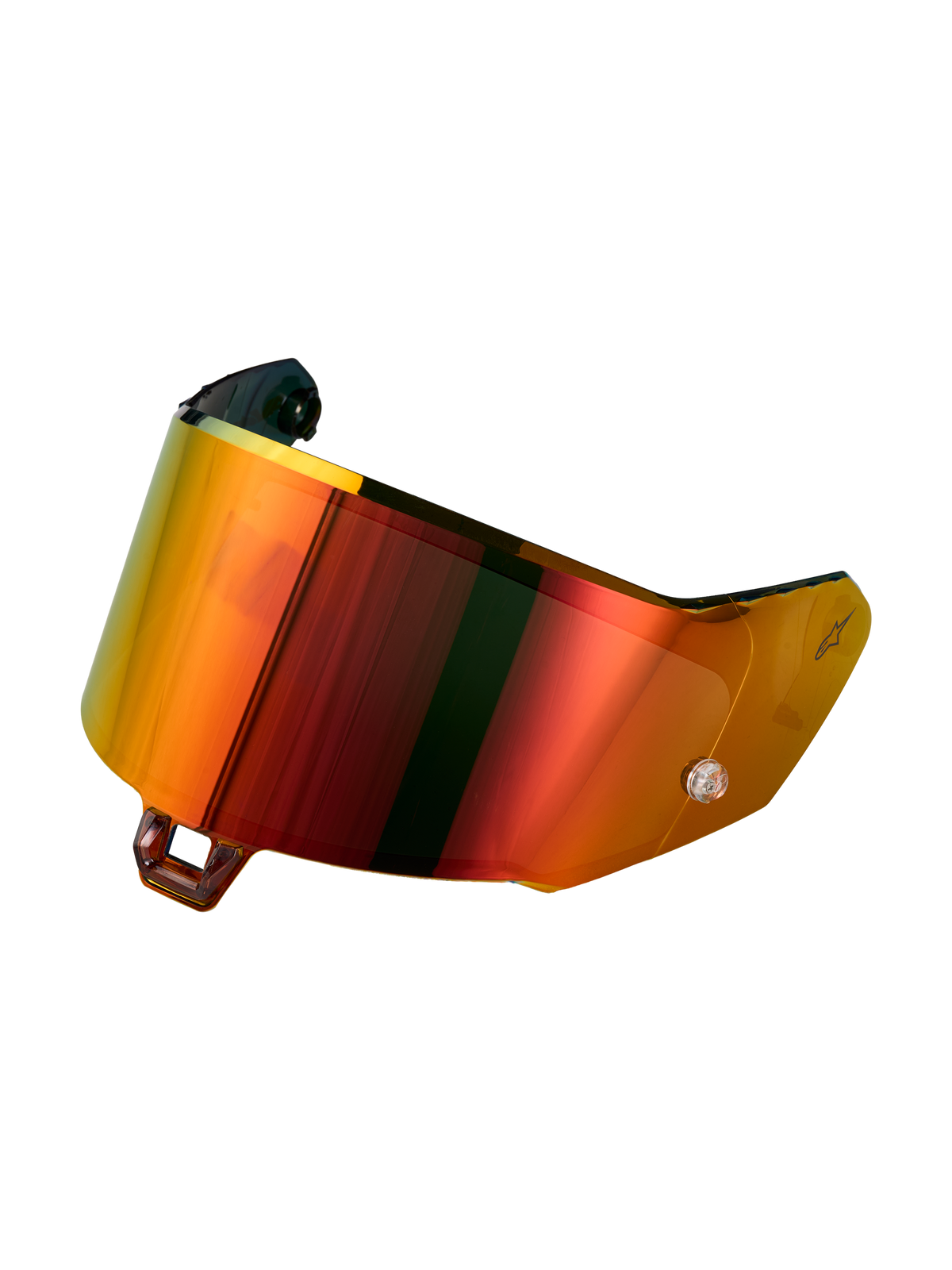 Alpinestars Visiera Supertech R-10/R-7 Absolute Vision Gen2.1-R, visiera di ricambio per casco moto, rosso specchiato, policarbonato di grado ottico, accessorio per guida su pista e strada