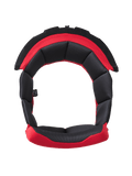 Alpinestars S-R7 imbottitura a corona ECE DOT, imbottitura di ricambio per casco moto, nero e rosso, struttura in PU