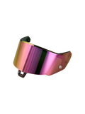 Alpinestars Absolute Vision Shield V2, visiera da moto racing e sport, finitura specchiata arcobaleno e viola, struttura in policarbonato