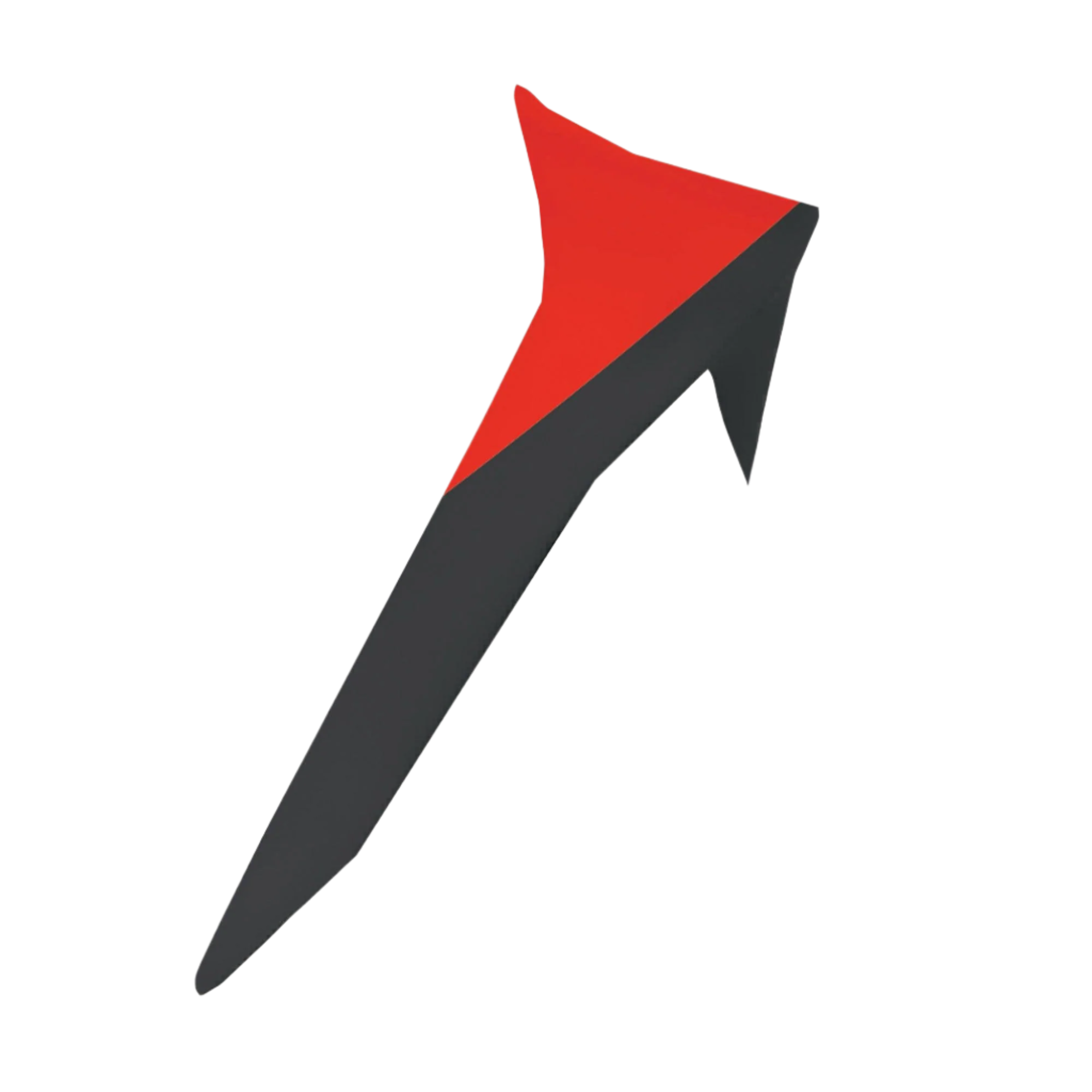 Alpinestars Supertech R10 Element Standard Spoiler, accessorio per casco da moto, nero e rosso acceso, design aerodinamico elegante con profilo ad aletta appuntita