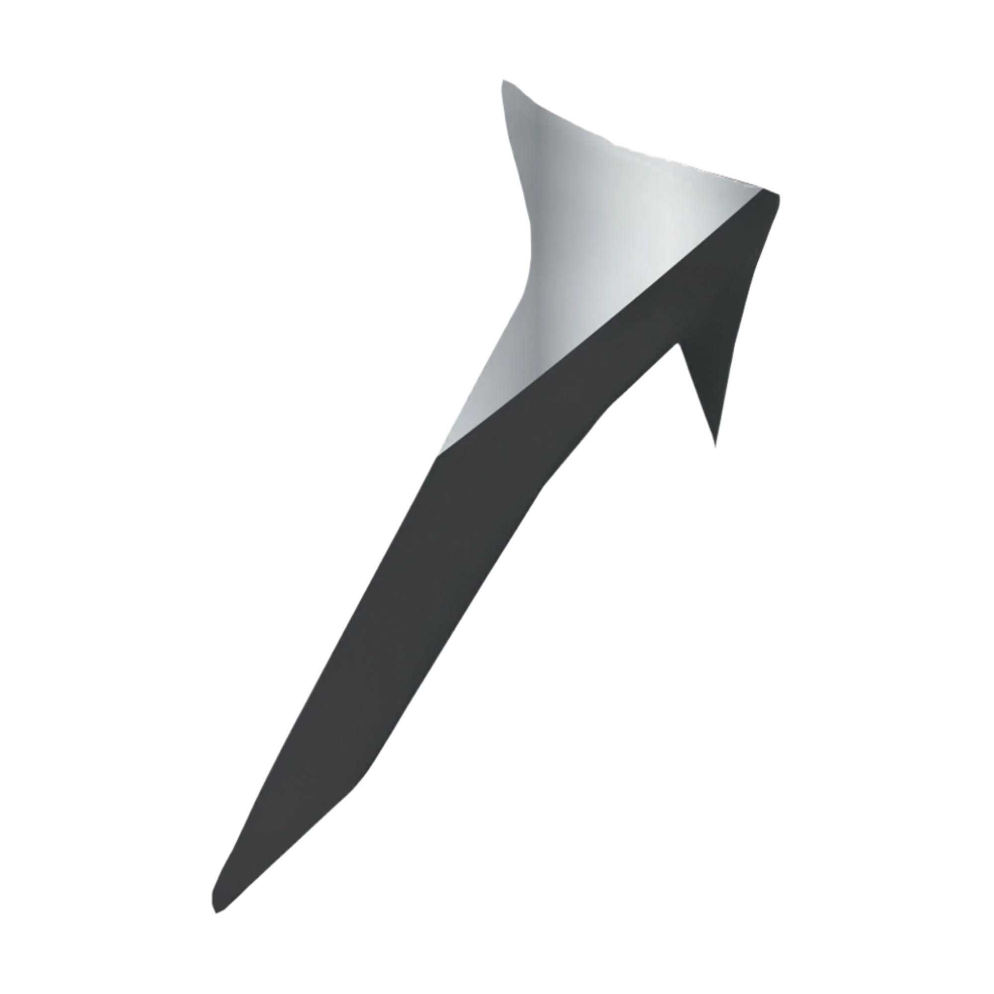 Alpinestars Supertech R10 Element Standard Spoiler, accessorio per casco, nero carbonio argento e nero lucido, componente posteriore aerodinamico per caschi S-R10, profilo angolare elegante con finitura lucida