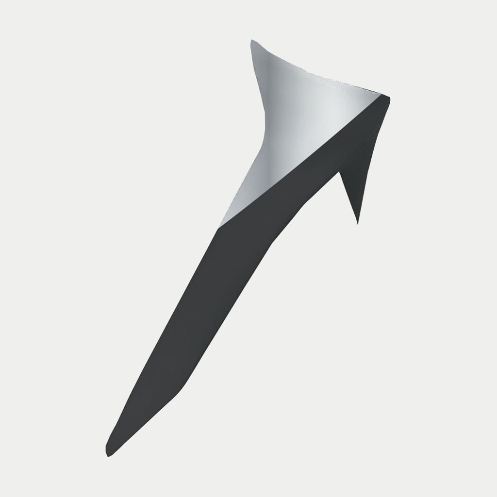 Alpinestars Spoiler Supertech R10 Element Standard, accessorio per casco, nero e argento, componente alare aerodinamico dal design angolare elegante e finitura lucida, progettato per migliorare la stabilità e il flusso d'aria