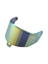 Alpinestars Supertech R10 AFHS-01 Shield, visiera per casco da moto, Dark Gold Mirror, design curvo ed elegante con finitura a specchio iridescente oro e blu-verde, attacchi laterali trasparenti per un'installazione semplice