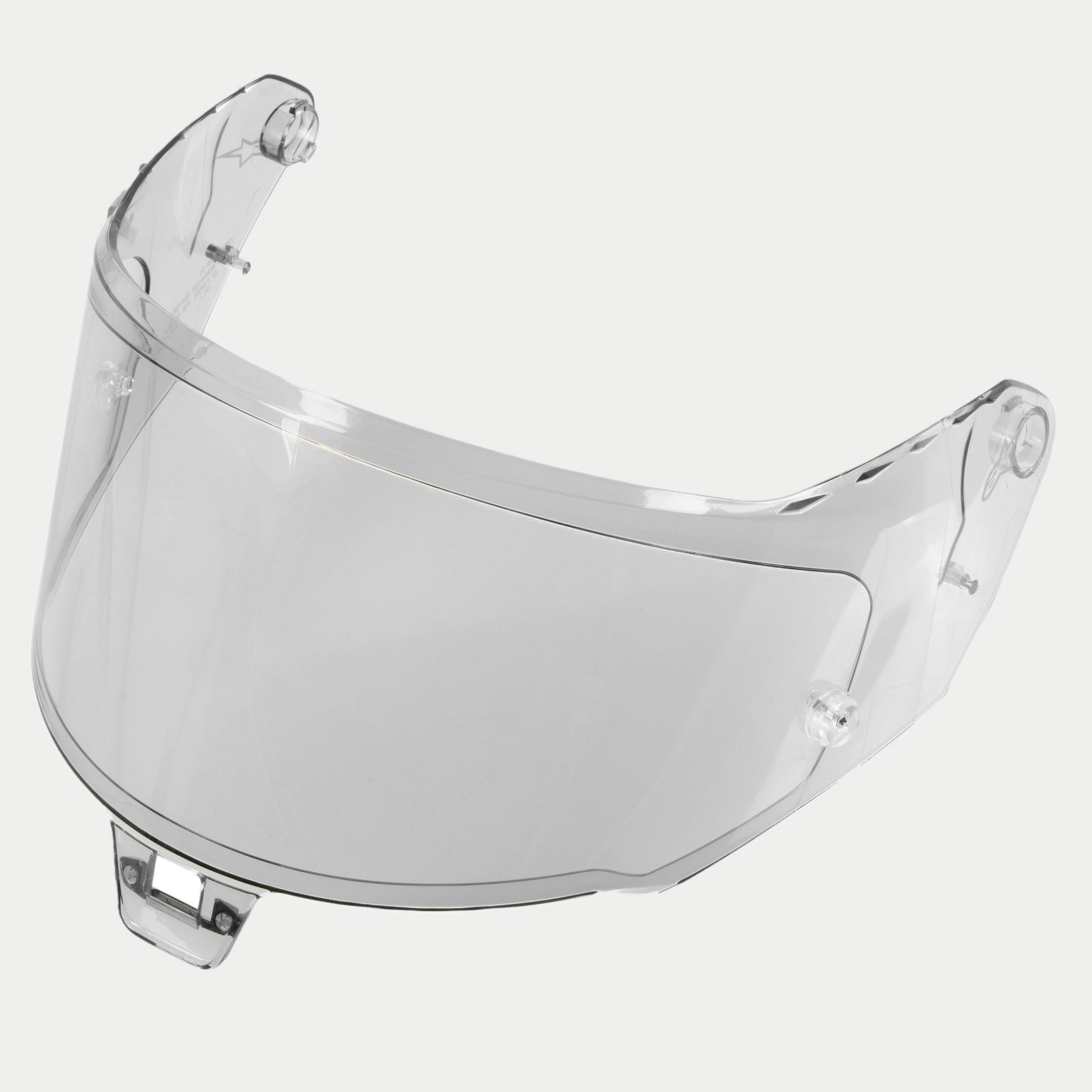 Alpinestars Supertech R10 AFHS-01 Shield, visiera di ricambio per casco, fotocromatica, design curvo in plastica trasparente con meccanismi di aggancio, compatibile con caschi racing S-R10, protezione UV e finitura antigraffio