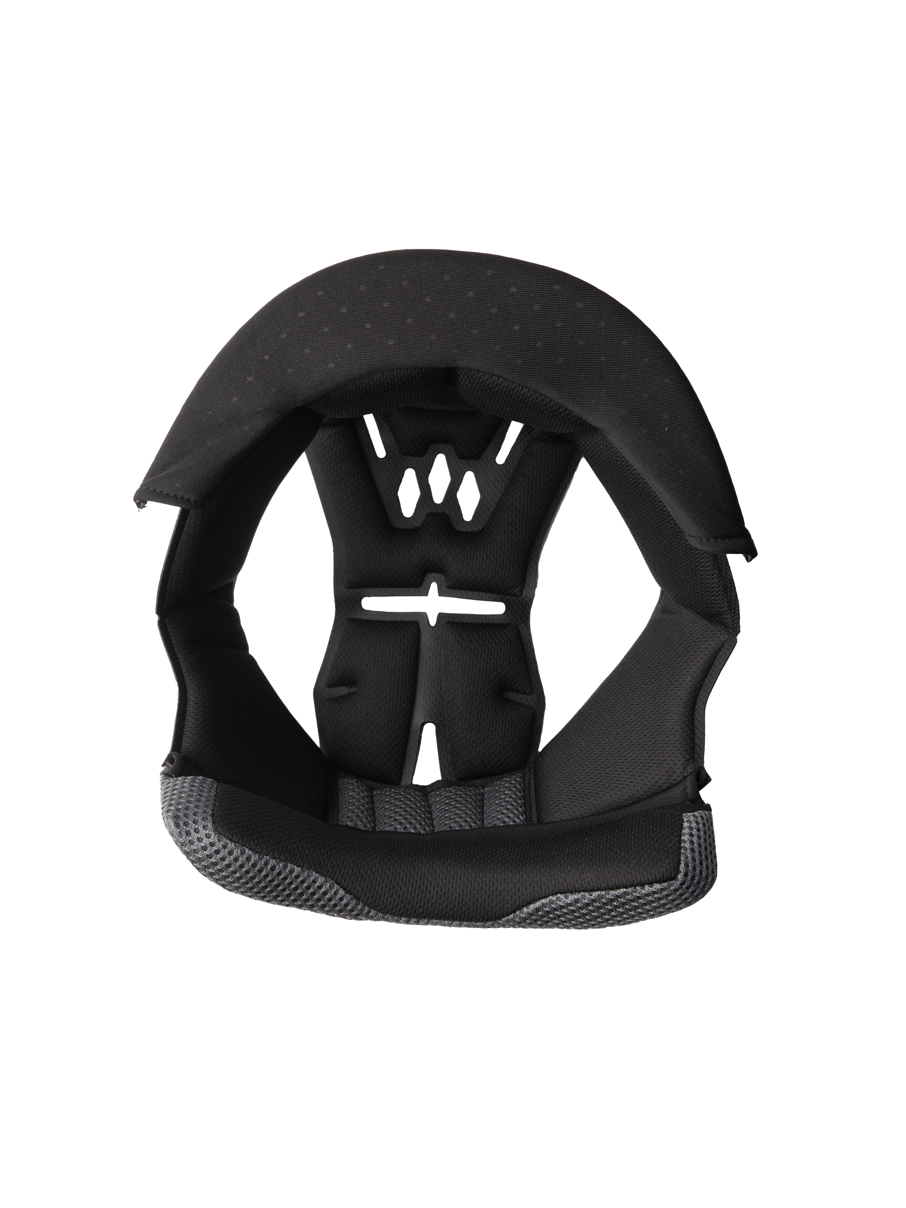 Alpinestars S-M3 Crown Pad, imbottitura a corona di ricambio per casco, nero e grigio, design traforato per la ventilazione, imbottitura in schiuma e tessuto mesh, ammortizzazione interna ergonomica per comfort e protezione