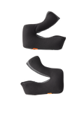 Alpinestars S-M3 Regular Cheek Pad Set, accessori per caschi, grigio, set di guanciali di ricambio destro e sinistro, schiuma sagomata con tessuto traspirante, piccole linguette arancioni con logo, progettati per caschi off-road S-M3
