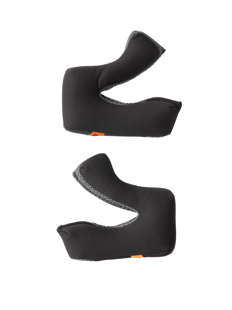 Alpinestars S-M3 Regular Cheek Pad Set, accessori per caschi, grigio, set di guanciali di ricambio destro e sinistro, schiuma sagomata con tessuto traspirante, piccole linguette arancioni con logo, progettati per caschi off-road S-M3
