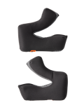 Alpinestars S-M3 Cheek Pad Set +5MM, imbottiture di ricambio per casco da motocross, tessuto testurizzato nero con bordi in mesh grigio, design ergonomico sagomato, materiale traspirante per un comfort superiore e una calzata sicura