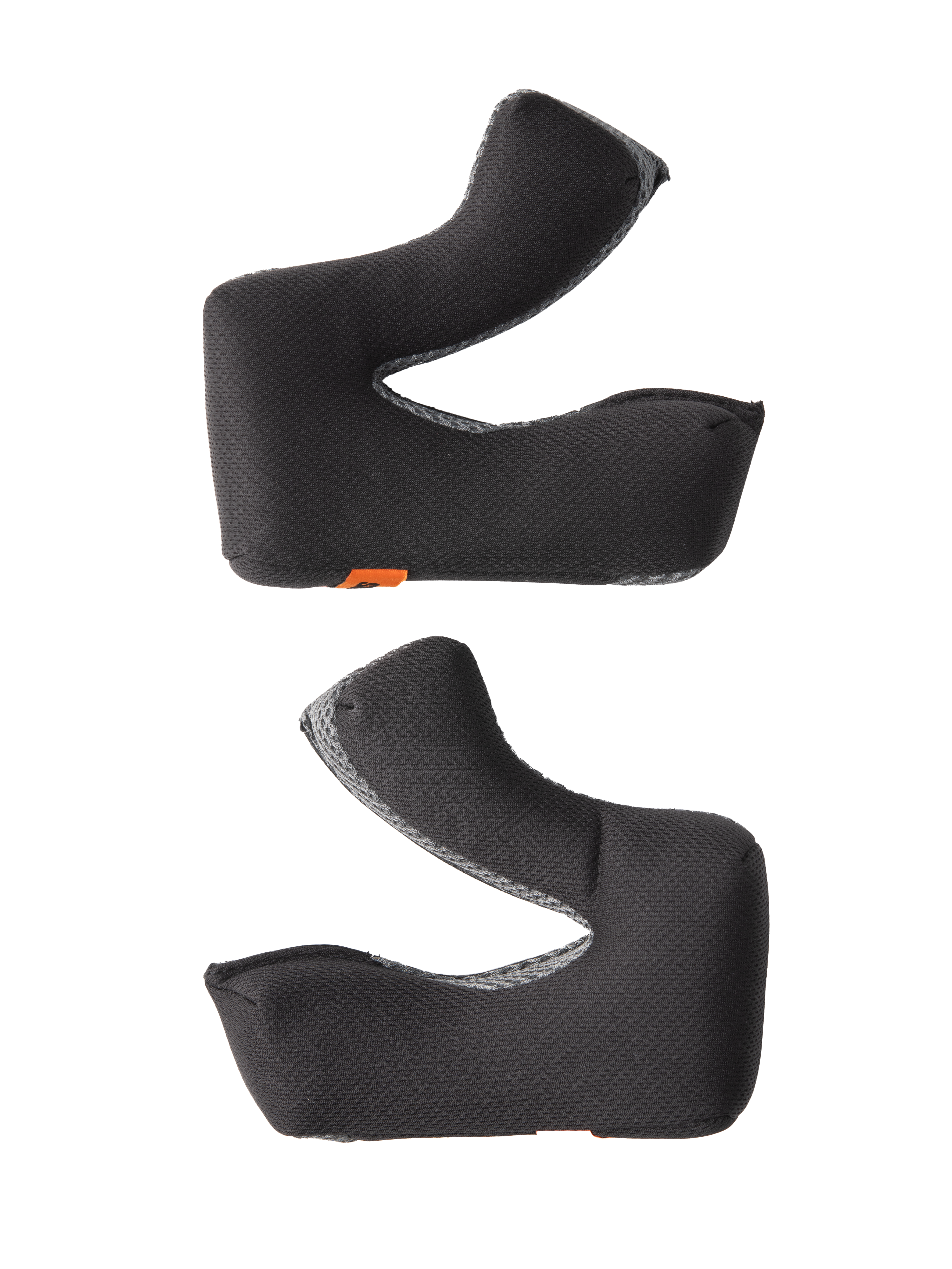 Alpinestars S-M3 Cheek Pad Set +5MM, imbottiture di ricambio per casco da motocross, tessuto testurizzato nero con bordi in mesh grigio, design ergonomico sagomato, materiale traspirante per un comfort superiore e una calzata sicura