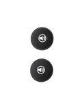 Alpinestars S-M7 Ear Pads Set, accessori per caschi da motocross, cuscinetti circolari in schiuma nera con icone altoparlante bianche, imbottitura interna di ricambio per maggiore comfort e vestibilità nei caschi S-M7