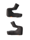 Set di guanciali S-M7 Alpinestars, imbottitura di ricambio per casco, nero con tessuto a nido d'ape testurizzato e bordi in mesh grigio, imbottiture in schiuma sagomata per una vestibilità ergonomica, linguette di emergenza arancioni, accessori per casco da moto