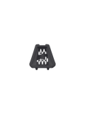 Alpinestars S-M3 Youth Chin Vent, nero, ricambio ufficiale per caschi motocross SM3 Youth, componente di ventilazione trapezoidale con rete a nido d'ape e logo in rilievo, accessorio per casco